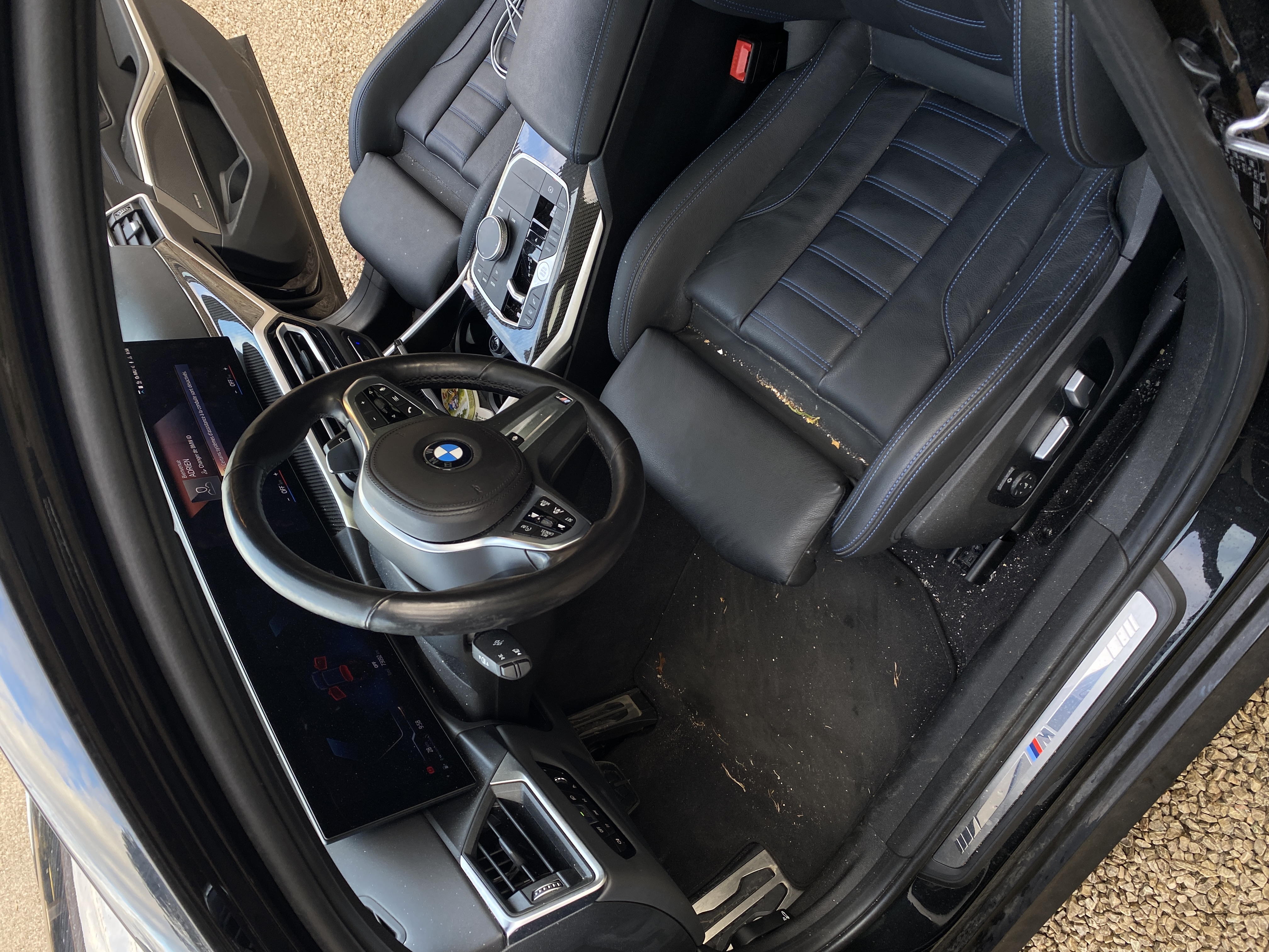 Avant nettoyage sièges auto à domicile Beaune